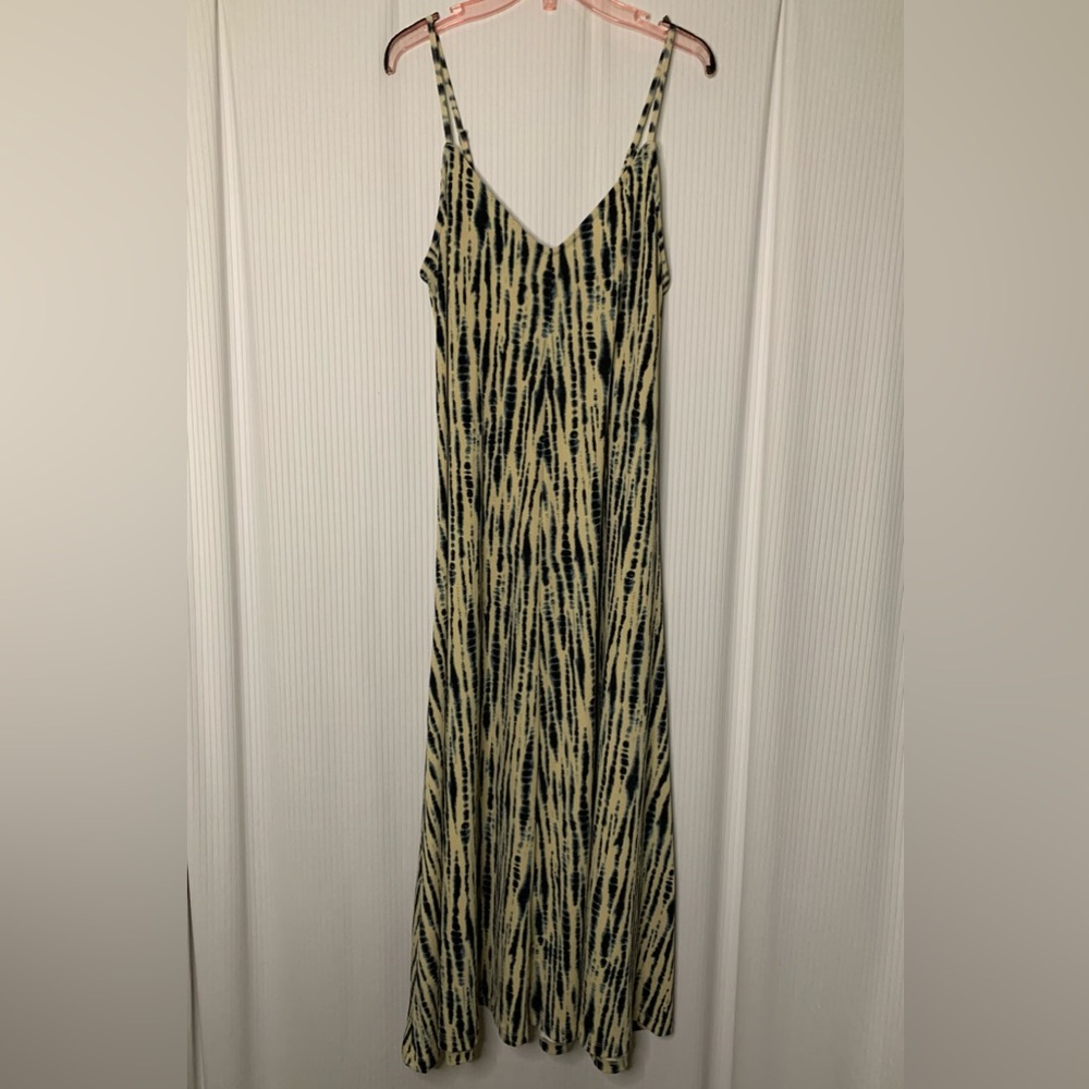 Dex Black and Cream Maxi Dress
